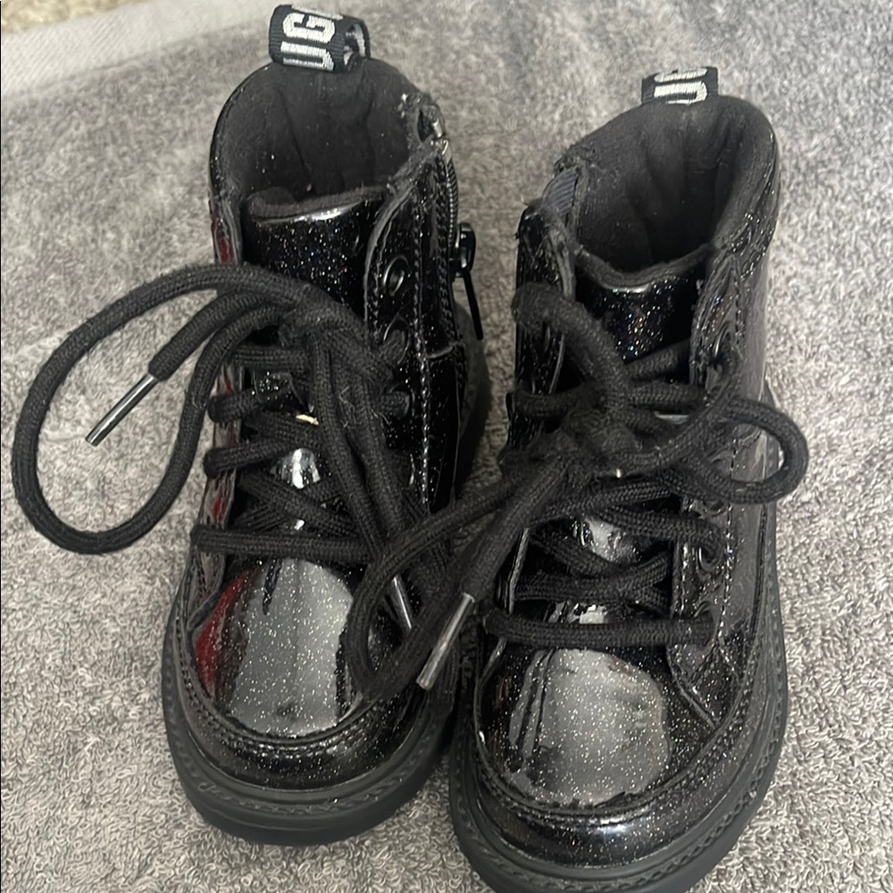 Stylish Black Glitter Kids Boots